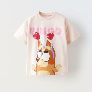 Zara kids bluey bingo shirt 3-4Y